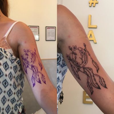 Tattoo attrape-rêves bras